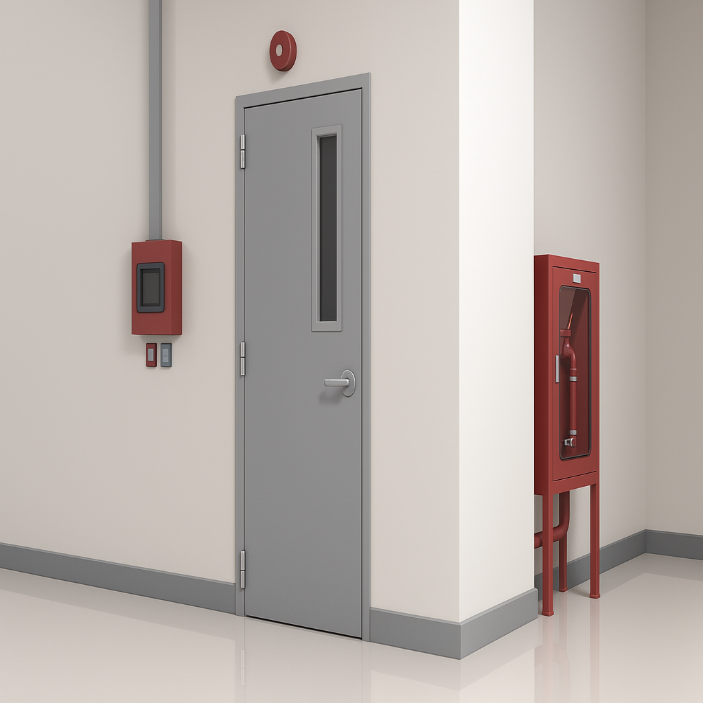 Light weight steel door